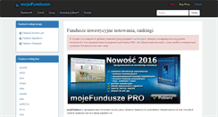 Desktop Screenshot of mojefundusze.pl